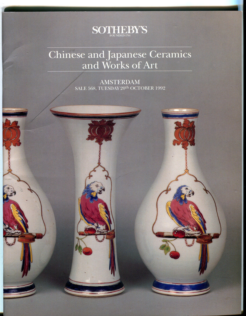 Sothebys Auction Catalog Oct 20 1992 Chinese & Japanese Ceramics   - TvMovieCards.com