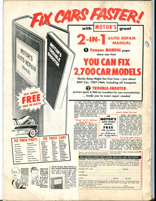 Feb 1965 Hi-Performance Cars Automotive Magazine - 14 Win Tips for Drags   - TvMovieCards.com