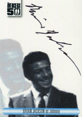 Avengers TV 50th Anniversary Brian Jackson as Johnnie Autograph Card AVBJ   - TvMovieCards.com