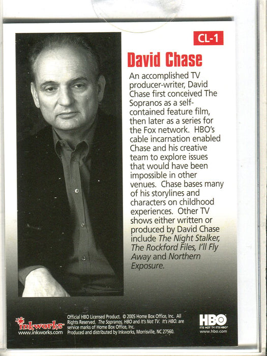 Sopranos Season One Case Topper Chase Card CL-1   - TvMovieCards.com