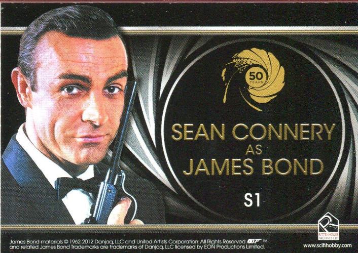 James Bond 50th Anniversary Series One Sean Connery Shadowbox Chase Card S1   - TvMovieCards.com