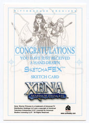 Xena Art & Images Sketch Card by John Czop Hercules   - TvMovieCards.com