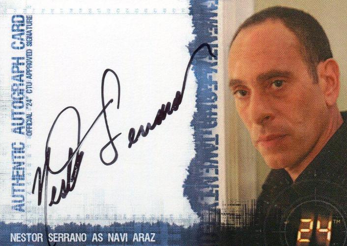 24 Twenty Four Season 4 Nestor Serrano as Navi Araz Autograph Card   - TvMovieCards.com