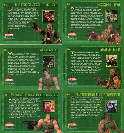 Small Soldiers Movie Battle Chase Card Set B1 thru B6 Inkworks 1998   - TvMovieCards.com