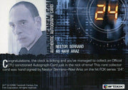 24 Twenty Four Season 4 Nestor Serrano as Navi Araz Autograph Card   - TvMovieCards.com
