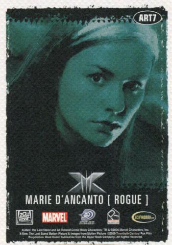 X-Men: The Last Stand Movie Art & Images of the X-Men Chase Card ART7   - TvMovieCards.com