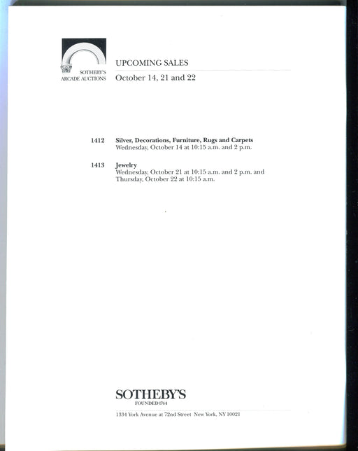Sothebys Auction Catalog Oct 9 1992 Modern & Contemporary Paintings Drawings   - TvMovieCards.com