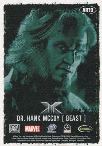 X-Men: The Last Stand Movie Art & Images of the X-Men Chase Card ART9   - TvMovieCards.com