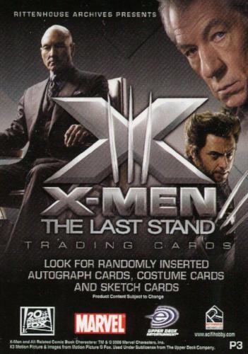 X-Men: The Last Stand Movie Promo Card P3   - TvMovieCards.com