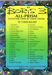 Boris Series 3 All Prism Base Card Set 72 Prism Cards 1993 Comic Images   - TvMovieCards.com