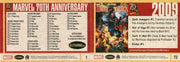 Marvel 70 Years of Marvel Comics Base Card Set 72 Cards   - TvMovieCards.com