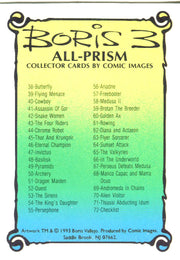 Boris Series 3 All Prism Base Card Set 72 Prism Cards 1993 Comic Images   - TvMovieCards.com