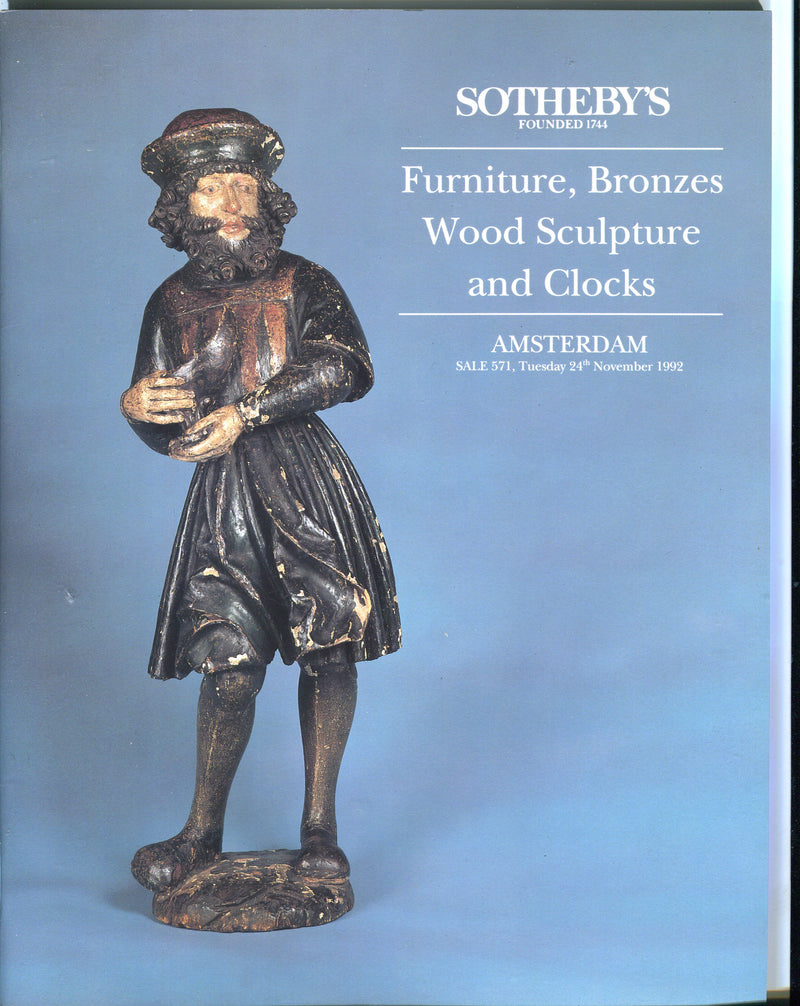 Sothebys Auction Catalog Nov 24 1992 Furniture, Bronzes, Wood Sculpture, Clocks   - TvMovieCards.com