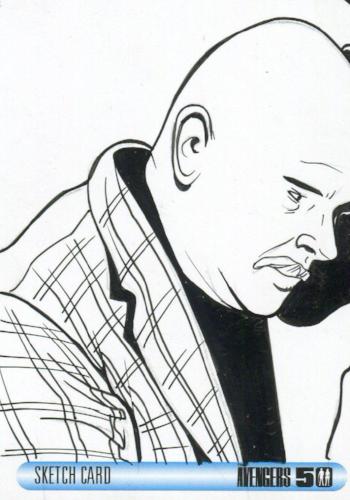 Avengers TV 50th Anniversary Artist Rich Molinelli Autograph Sketch Card   - TvMovieCards.com