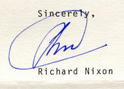Original Signature Letter President Richard Nixon July 22, 1982   - TvMovieCards.com