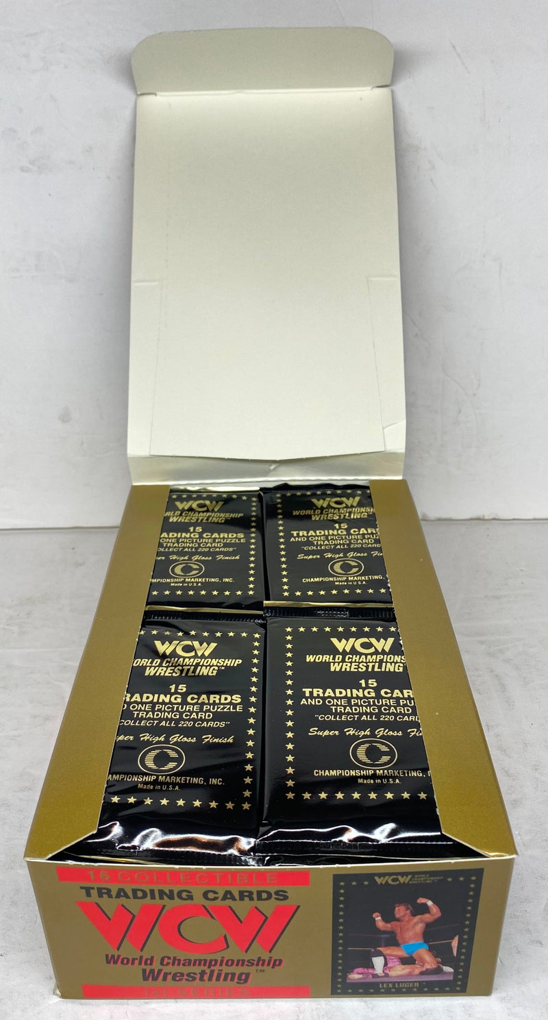 WCW World Championship Wrestling Trading Card Box 36 Packs 1991   - TvMovieCards.com