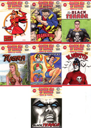 Golden Age of Comics Heroes & Villains Promo Card Set 7 Cards Breygent 2010   - TvMovieCards.com
