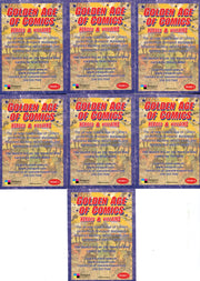 Golden Age of Comics Heroes & Villains Promo Card Set 7 Cards Breygent 2010   - TvMovieCards.com