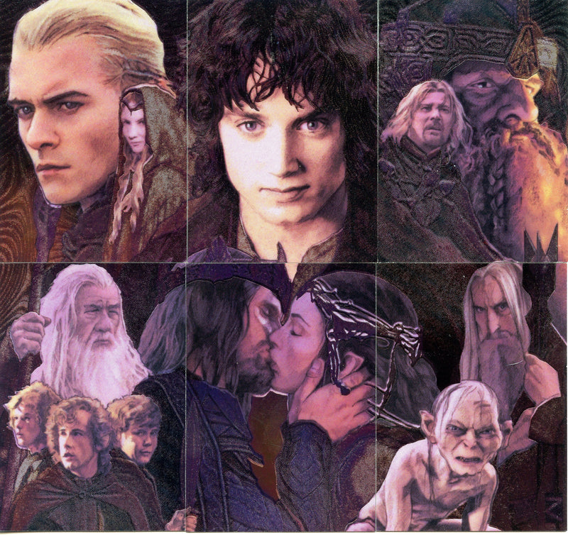 Lord of the Rings Masterpieces Series Two Etched Foil Chase Card Set 6 Cards   - TvMovieCards.com