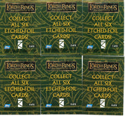 Lord of the Rings Masterpieces Series Two Etched Foil Chase Card Set 6 Cards   - TvMovieCards.com