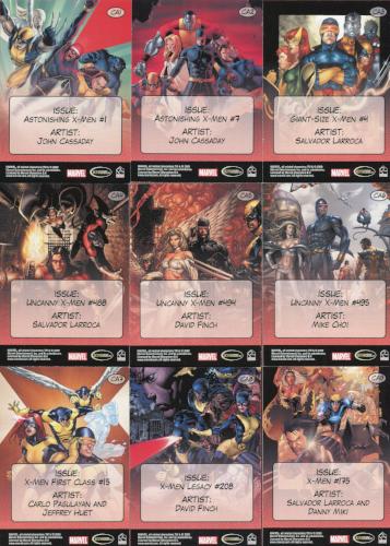 X-Men Archives Ready-For-Action Cover Gallery Chase Card Set CA1 thru CA9   - TvMovieCards.com