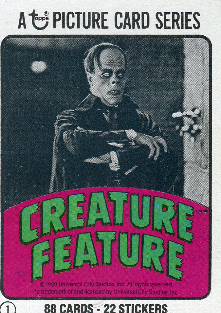 Creature Feature You'll Die Laughing Vintage Card Set 88 Cards Topps 1980   - TvMovieCards.com