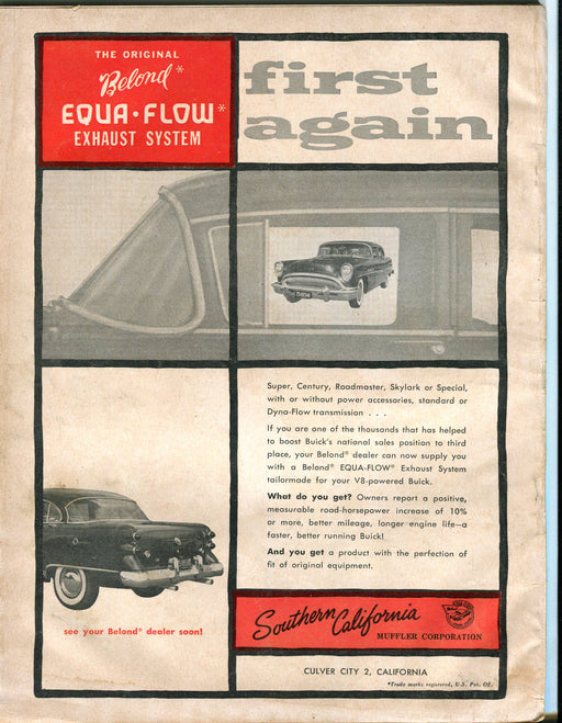 August 1954 Motor Trend Car Magazine - Turbines are Coming But When?   - TvMovieCards.com