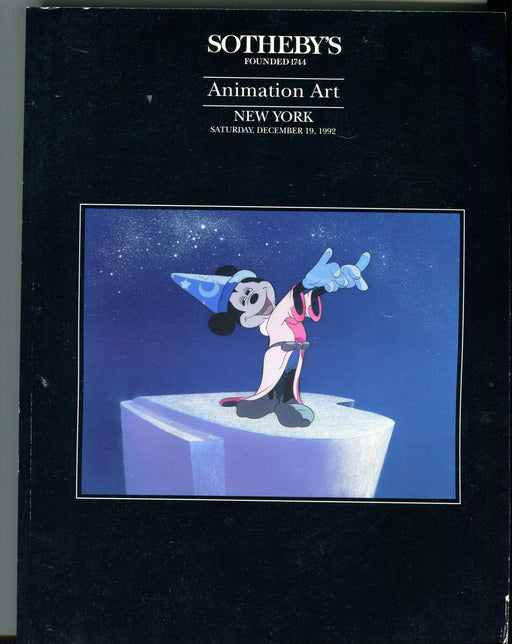 Sothebys Auction Catalog Dec 19 1992 Disney Animation Art Collectors Carrousel   - TvMovieCards.com