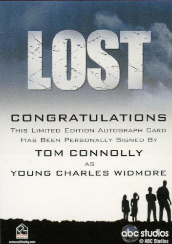 Lost Seasons 1-5 Tom Connolly as Young Charles Widmore Autograph Card   - TvMovieCards.com