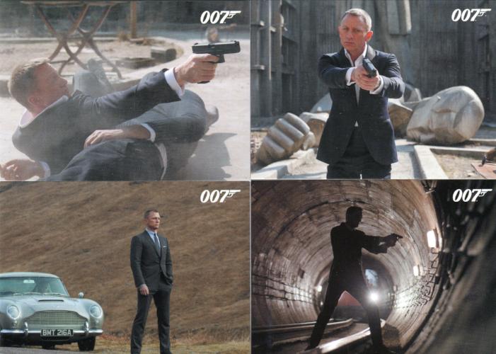 James Bond Autographs & Relics Promo Card Lot 4 Cards   - TvMovieCards.com
