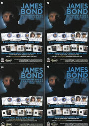 James Bond Autographs & Relics Promo Card Lot 4 Cards   - TvMovieCards.com