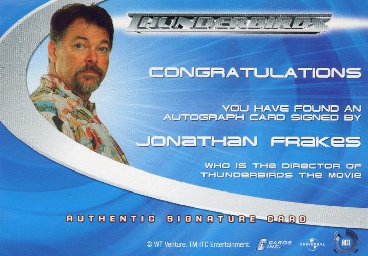 Thunderbirds Are Go! Movie Jonathan Frakes Autograph Card AC1   - TvMovieCards.com