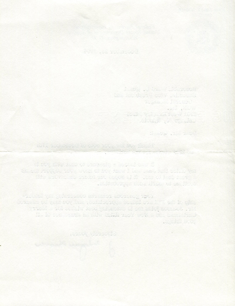 Original Signature Letter J. Edgar Hoover FBI Director December 23,   - TvMovieCards.com