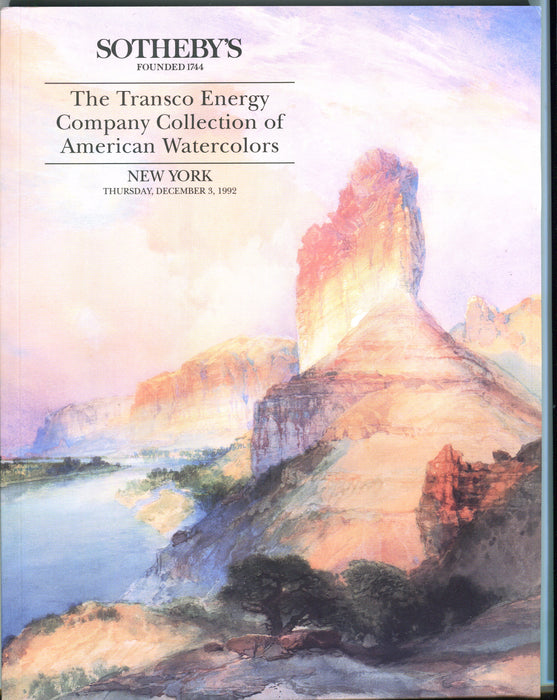 Sothebys Auction Catalog Dec 3 1992 Transco Energy Company Collection Watercolor   - TvMovieCards.com