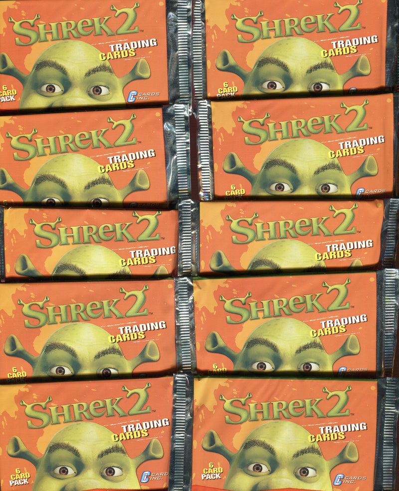 2004 Shrek 2 Movie Photo Trading 10 Sealed Packs Lot Cards Inc Case Fresh   - TvMovieCards.com
