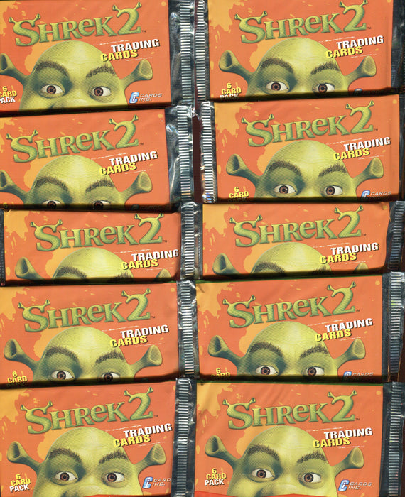 2004 Shrek 2 Movie Photo Trading 10 Sealed Packs Lot Cards Inc Case Fresh   - TvMovieCards.com