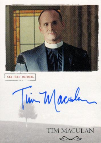 Six Feet Under Seasons 1 & 2 Tim Maculan as Father Jack Autograph Card   - TvMovieCards.com