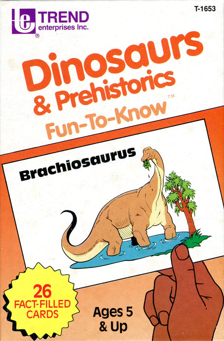 Dinosaurs & Prehistorics Fun-To-Know Boxed Card Set 27 Flashcards Trend Ent.   - TvMovieCards.com