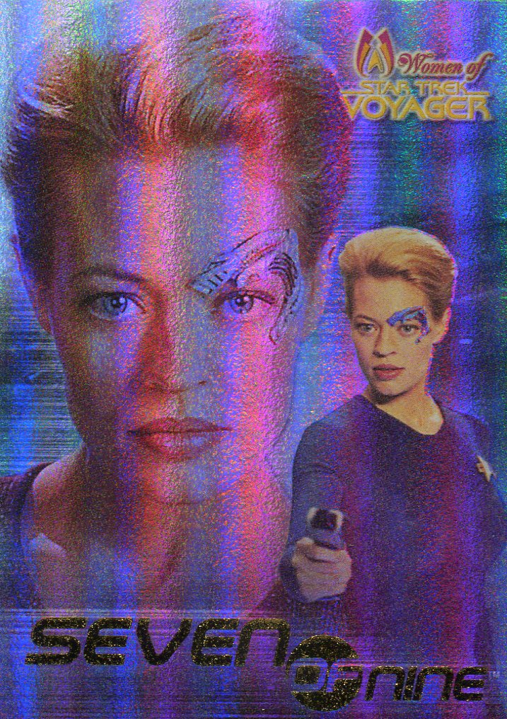 Star Trek Women of Voyager Seven of Nine HoloFex Promo Card   - TvMovieCards.com
