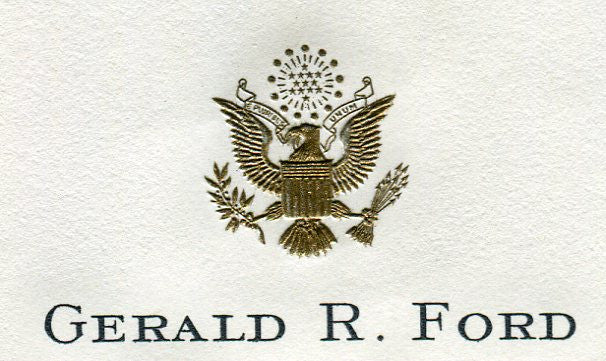 Original Signature Letter Former President Gerald Ford February 23,   - TvMovieCards.com