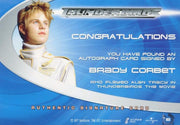 Thunderbirds Are Go! Movie Brady Corbet Autograph Card AC8   - TvMovieCards.com