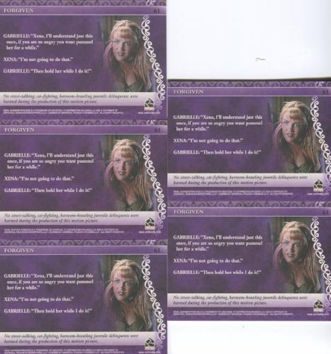 Xena The Quotable Xena Progressive Proof Card Set Card #61   - TvMovieCards.com