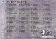 Buffy The Vampire Slayer Reflections The High School Years Base Card Set 72 Card   - TvMovieCards.com