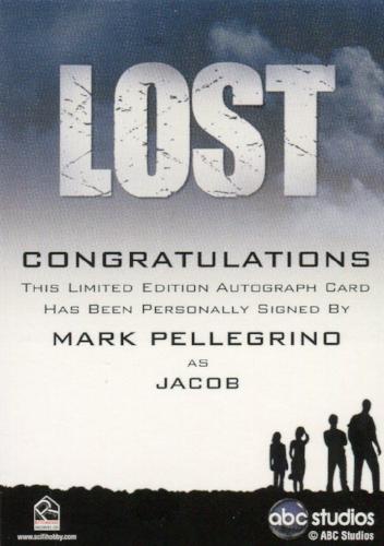 Lost Seasons 1-5 Mark Pellegrino as Jacob Autograph Card   - TvMovieCards.com