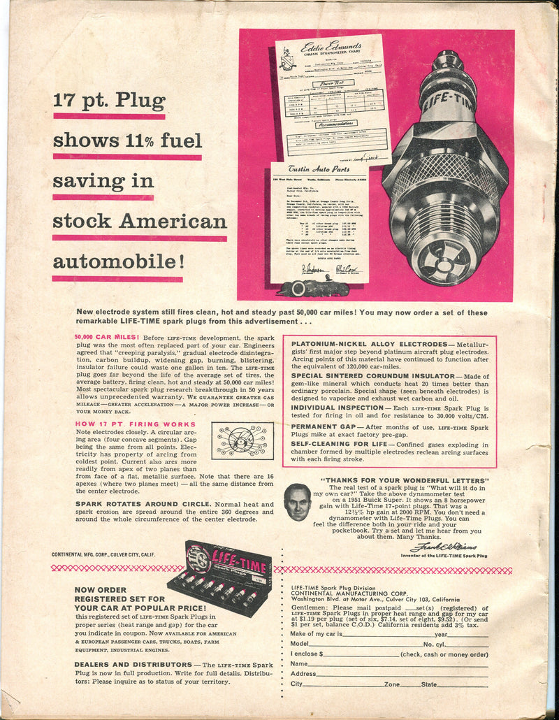 November 1955 Motor Trend Car Magazine - Pushbutton Driving! Driving The '56s   - TvMovieCards.com