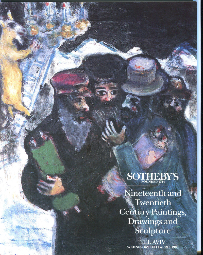 Sothebys Auction Catalog April 14 1993 19th 20th Century Paintings Drawings   - TvMovieCards.com