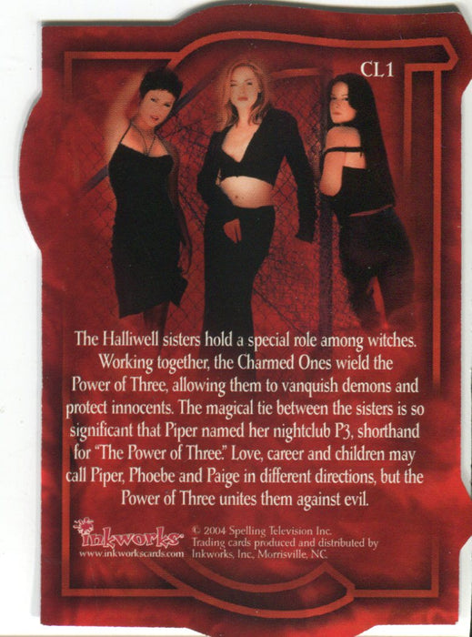 Charmed Connections Die Cut Case Topper Chase Card CL1 Inkworks 2004 - TvMovieCards.com