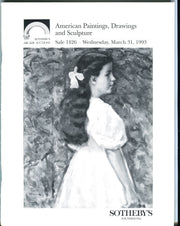 Sothebys Auction Catalog March 31 1993 American Paintings Drawings Sculpture   - TvMovieCards.com
