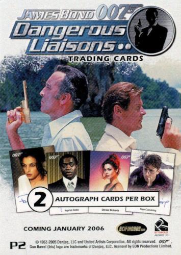 James Bond Dangerous Liaisons Promo Card P2   - TvMovieCards.com