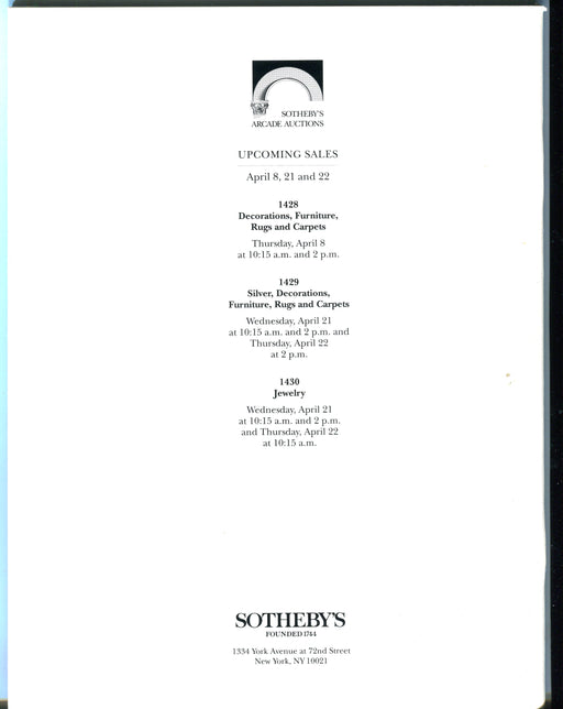 Sothebys Auction Catalog March 31 1993 American Paintings Drawings Sculpture   - TvMovieCards.com